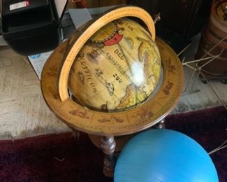 Vintage Italian Portable Zodiac  Floor Globe 