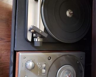 Dual Turntable and Tandberg 64 Reel to Reel