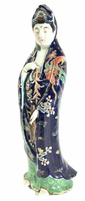 Hand Painted Porcelain Asian Figural
