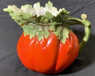 Antq ROYAL BAYREUTH Porcelain Tomato Pitcher
