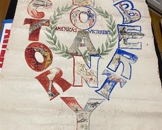 Another Hand Made Folk Art Poster from World War I!! Incredible detail!! These are truly some of the rarest art out there!