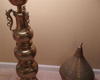 Brass Dragon Floor Lamp