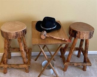 Log stool pair