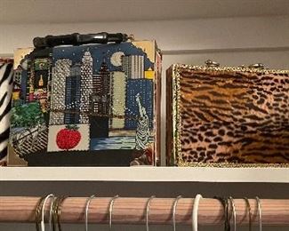 Adorable vintage cigar-box purses