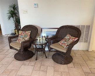 Wicker furniture indoor or outdoor
