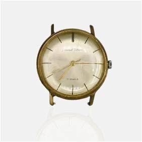 Vintage Germinal Voltaire 14K Yellow Gold 17j Mens Wristwatch