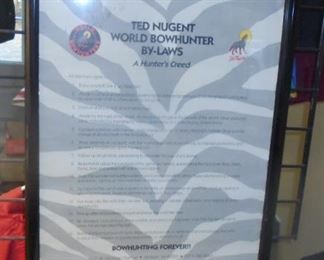 TED NUGENT BYLAWS POSTER
