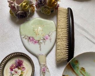 ANTIQUE PROCELAIN MIRROR