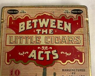 VINTAGE TIN CIGAR CONTAINER