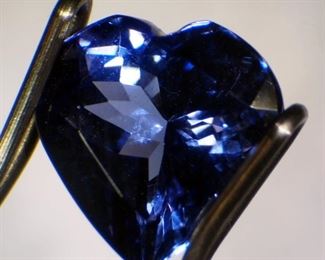 Loose Heart Shape Gemstone, Believed To Be Tanzanite, Approx .29 g (1.3 ct)