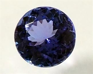 Loose Round Shape Gemstones, Believed To Be Tanzanite, Approx .54 g (2.70 ct)