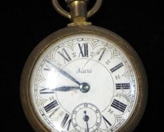 Pocket Watches, Qty 4, Includes Elgin, Arnex, Sears, And Unbranded