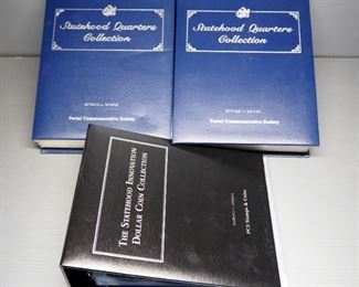 Statehood Quarters Collection, 2 Quarters For Every State Plus DC & 5 Territories, Each On Collector Cards In Binders, And More, Total Coin Qty 113