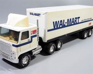 Nylint GMC Wal-Mart Pressed Metal Cabover 18-Wheeler, 21.25" Long