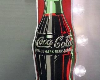 Coca- Cola Double Sided Marque LED Dimensional Sign, 25" H x 9.5" W x 3.5" D