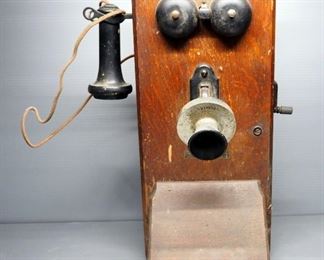 Stromberg Carlson Telephone Mfg Co Antique Wall Phone
