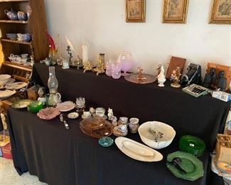 Assorted vintage glass and china…so pretty!