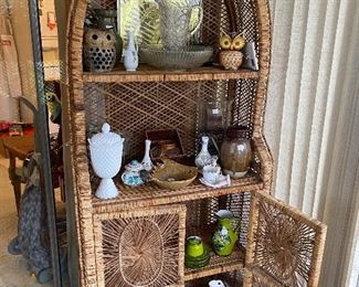 Rattan shelving unit -amazing!