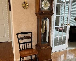 Hitchcock Side Chair, Grandmother Clock