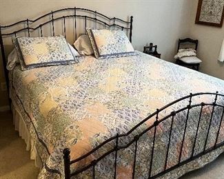 King Bed with Iron Frame