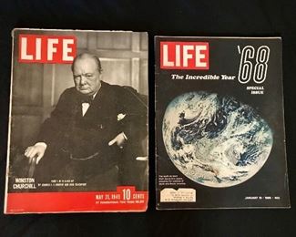 1944  and 1968 LIFE Magazines