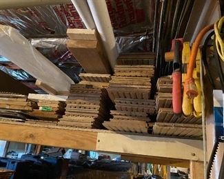 Large selection of white birch flooring