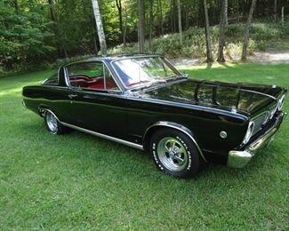 1966 Plymouth Barracuda Formula S, 273 4 barrel, commando engine, 4-speed with factory disc brakes.