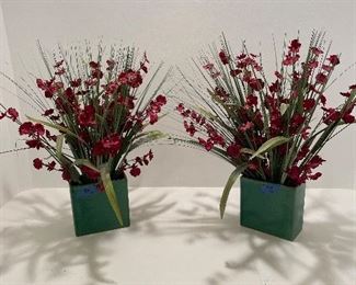 Pair of floral vases  $30