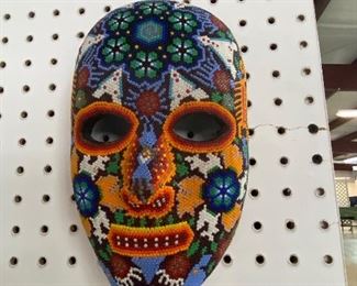 Beaded mask art