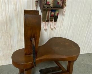 Cobbler bench &  folk art