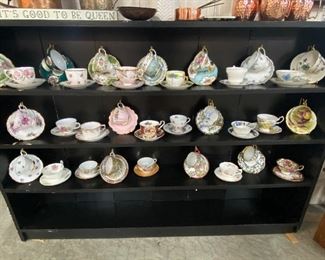 Assorted tea cup collection