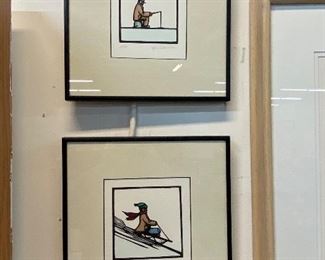 Lino Block Prints by Ken Swanson