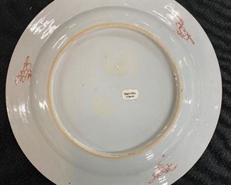Back of Qianlong plate