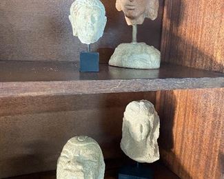 Primitive Carved Head Sculptures