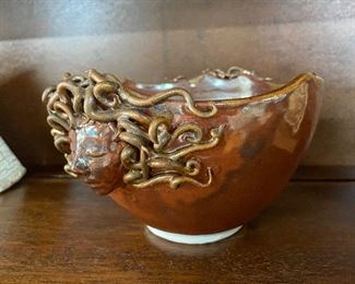 Sculpted Medusa Bowl