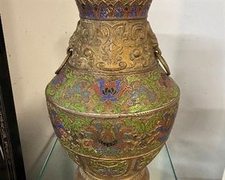 Asian Enamel Vase