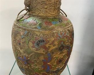 Asian enamel Vase