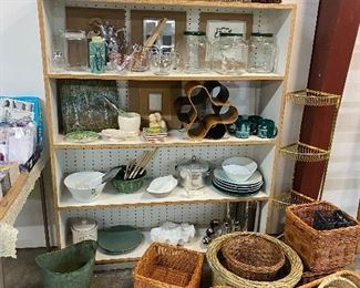 Baskets and household items 