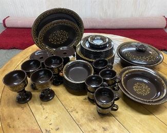 Vintage Franciscan JAMOCA Stoneware Set