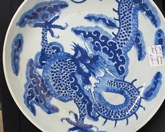 19th Century Chinese Export Dragon Bowl
