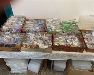LARGE Glass Bead Collection, Plastic Bead Storage Containers AND THIS IS NOT EVERYTHING....