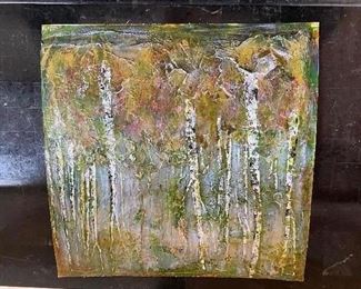 Original Art by Barbara Carlson, Local Artist, from "The Cardboard Project" 2020