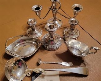 Sterling, including George III era soup ladle (Ca. 1930)