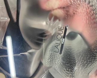 Lalique label on figure