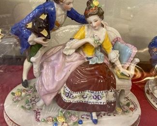 German porcelain courting couple 