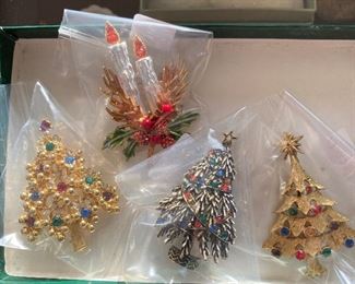 Designer Christmas pins 