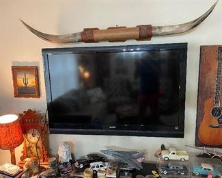 Sony bravia tv and steer horn