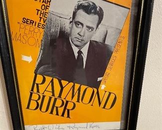 Autograph Raymond Burr photo