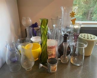 Glass And Ceramic Vases And Pots