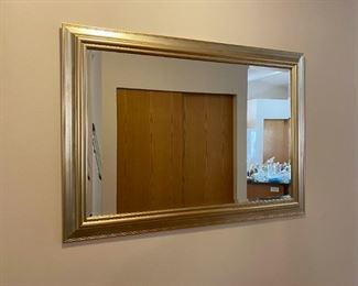 Gold Toned Beveled Mirror